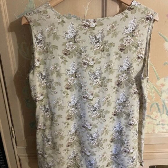 BLUE SKY CLOTHING Linen and Bamboo Coordinating Tank and Cardigan Size S & M - Picture 4 of 10